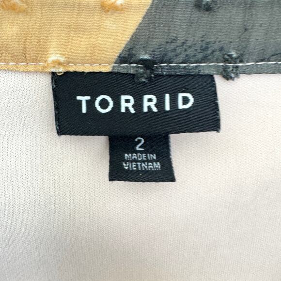 Torrid Womens Mini Clip Dot Front Keyhole Dress Size 2X Mini-Midi Geo Print - Picture 3 of 11